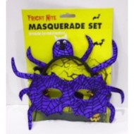 Halloween Masquerade Set In Freaky Purple